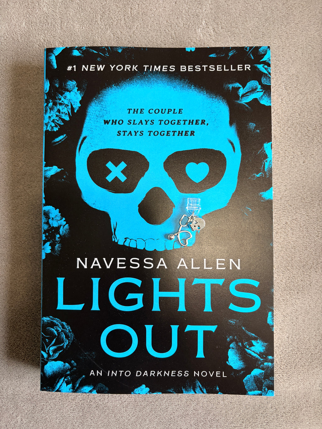 Lights Out Kindle Charm
