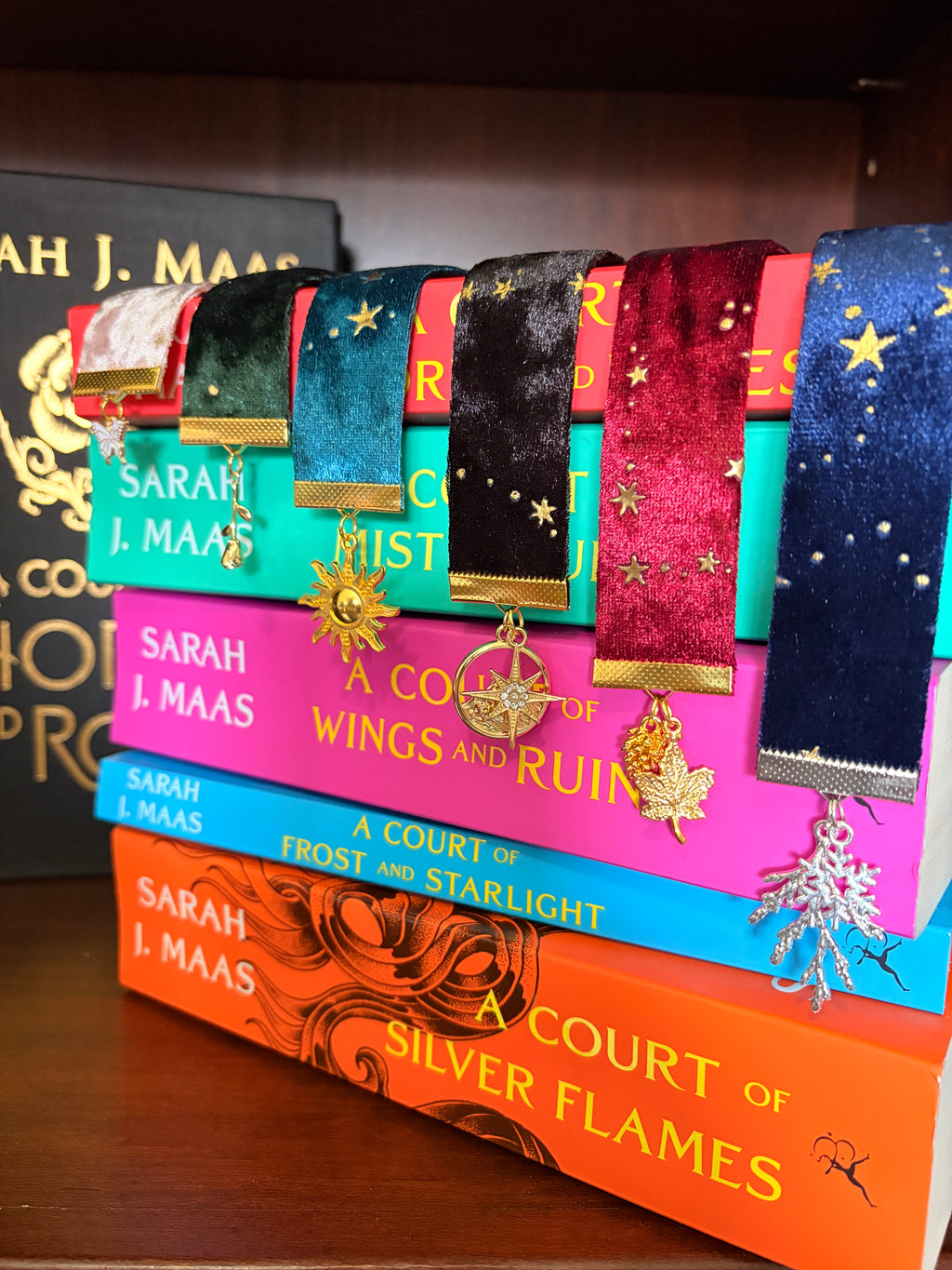 ACOTAR Spring Court Velvet Bookmark