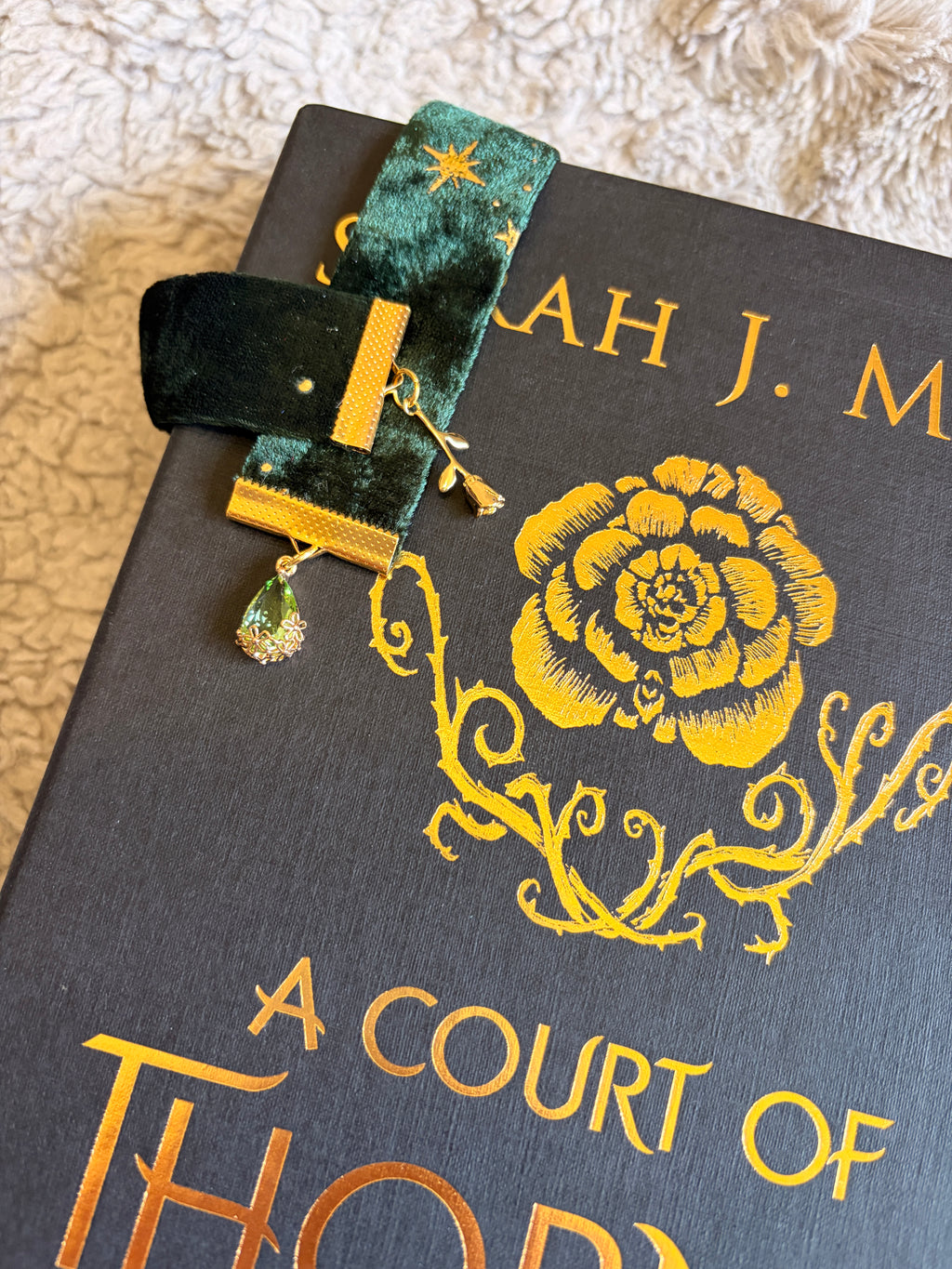 ACOTAR Spring Court Velvet Bookmark