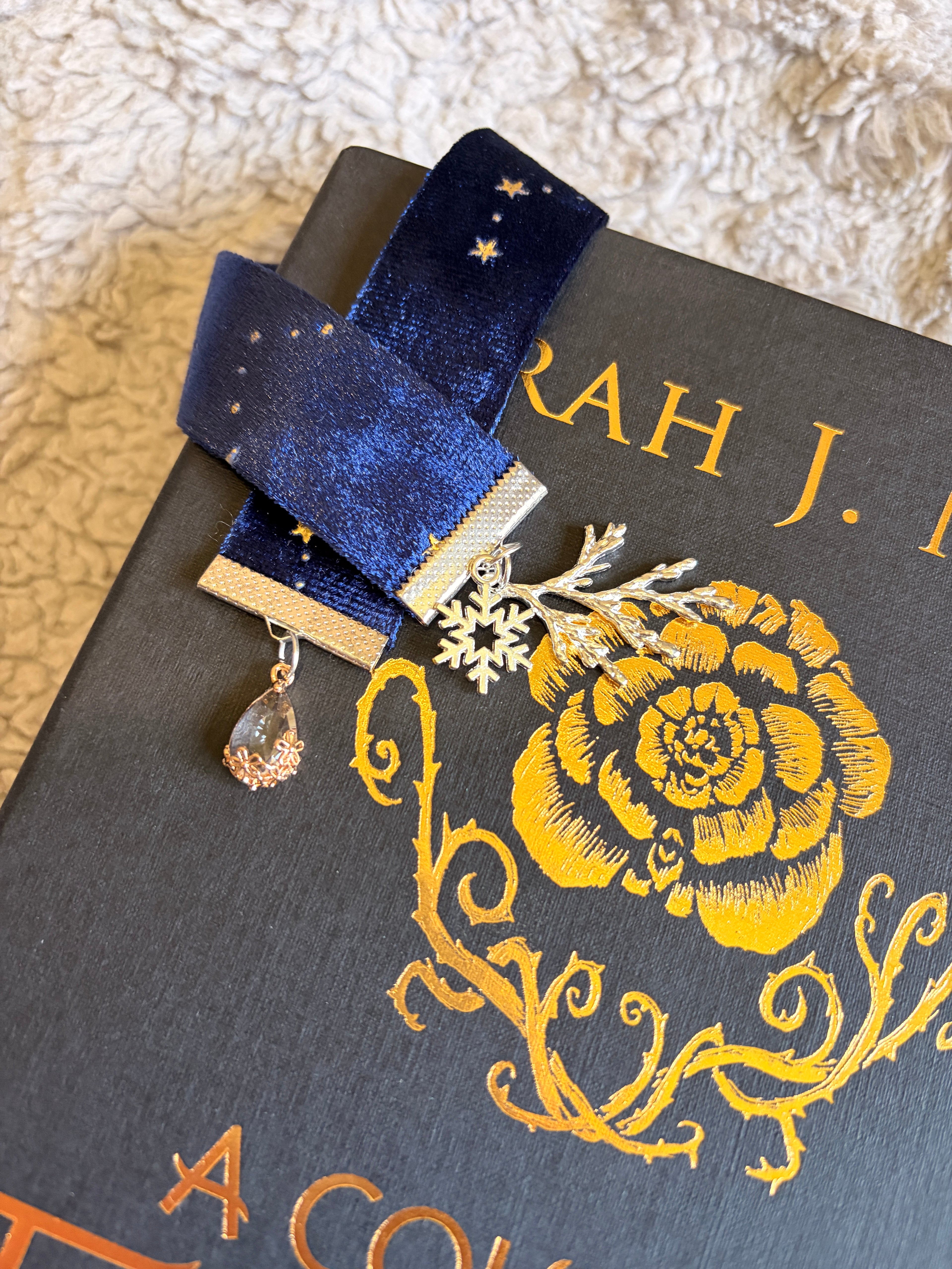 ACOTAR Winter Court Velvet Bookmark