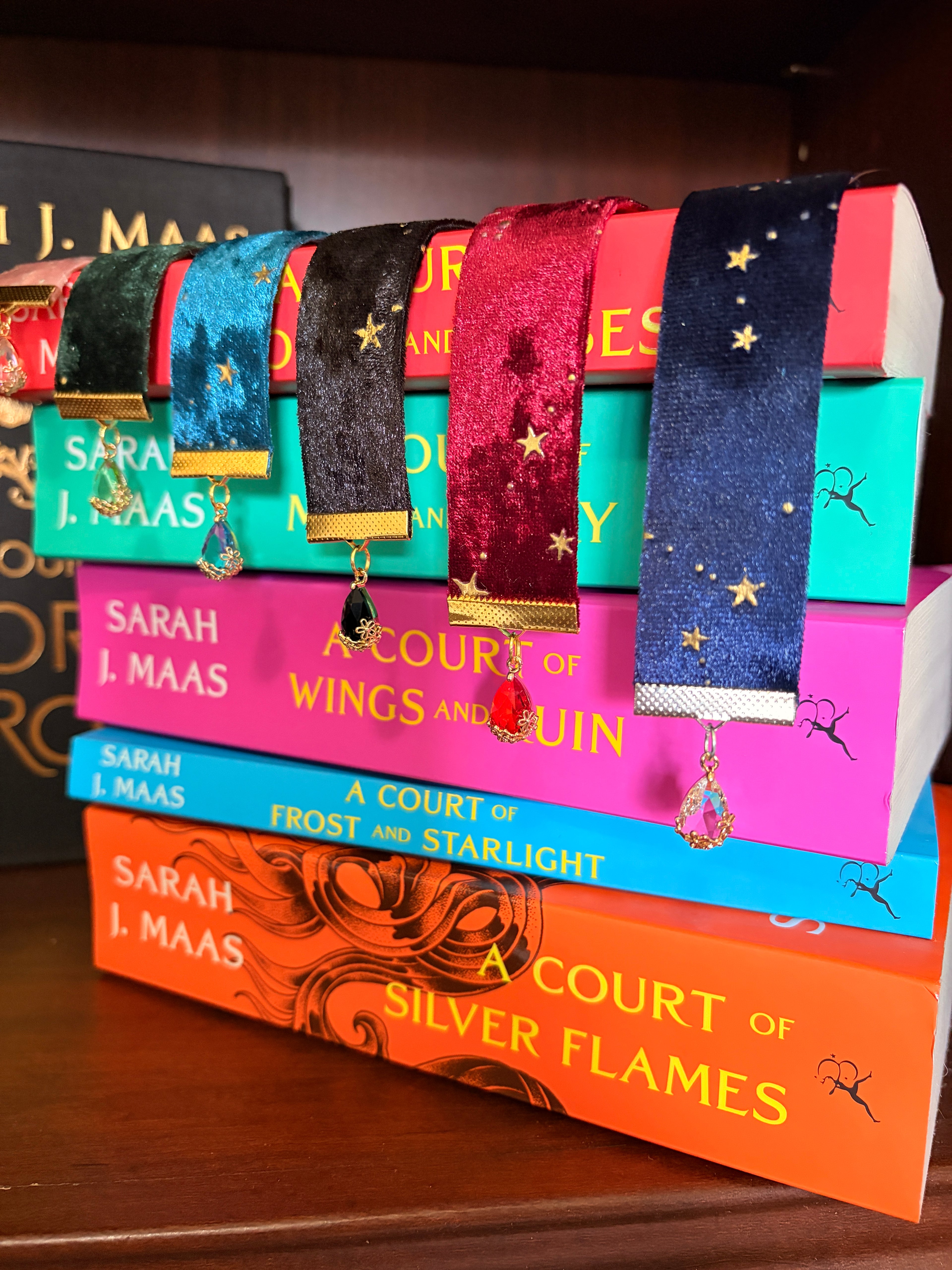 ACOTAR Autumn Court Velvet Bookmark