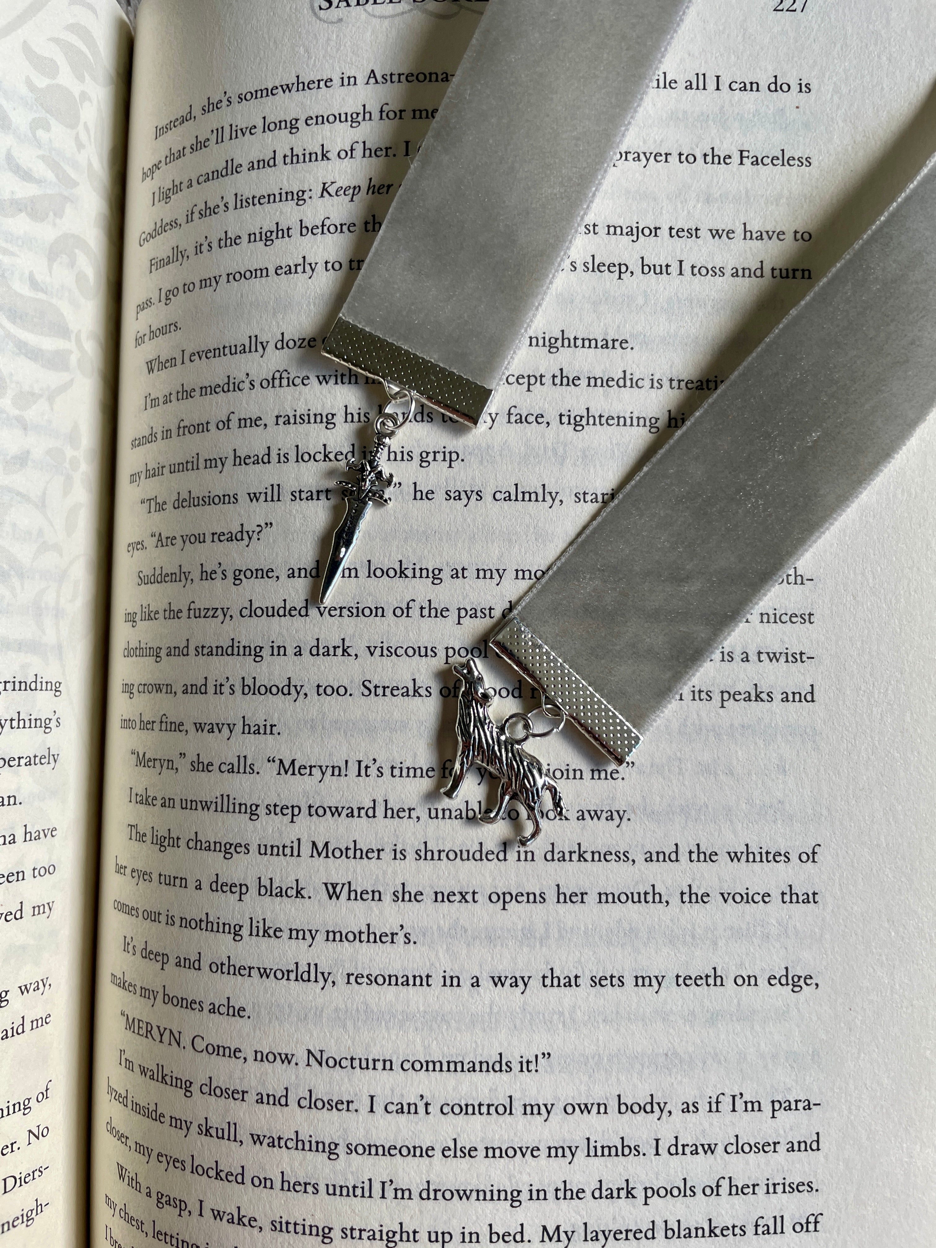 Dire Bound Velvet Bookmark