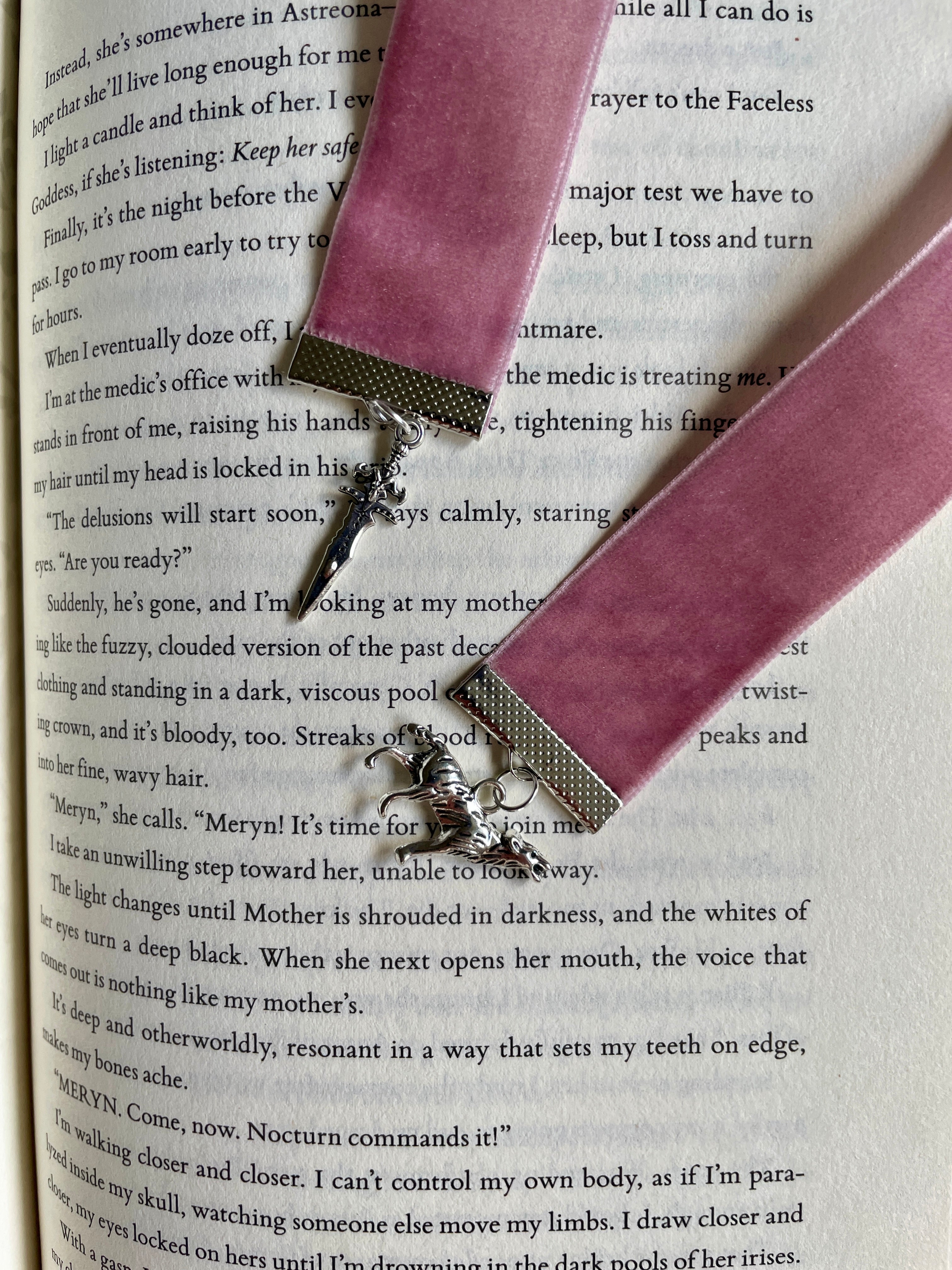 Dire Bound Velvet Bookmark