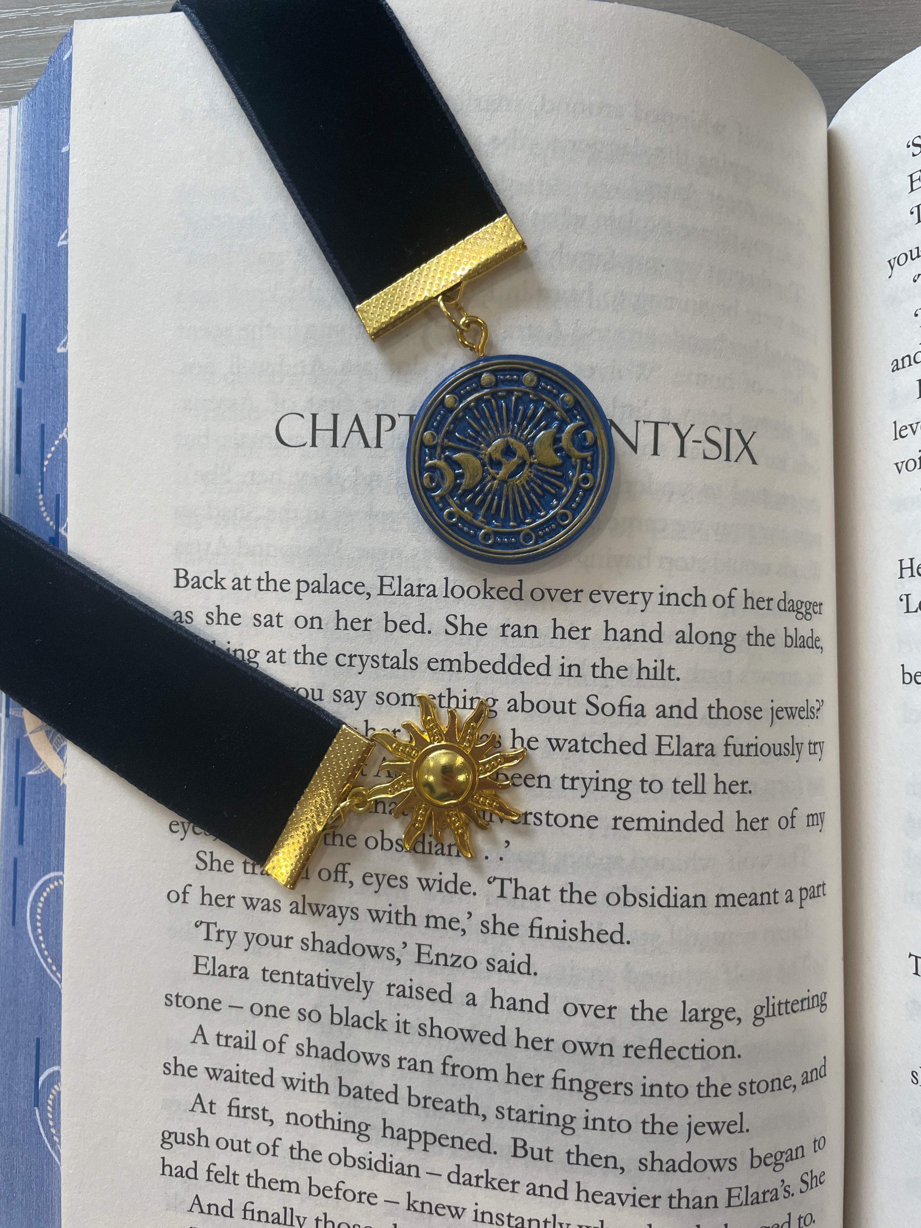 Heavenly Bodies Velvet Bookmark