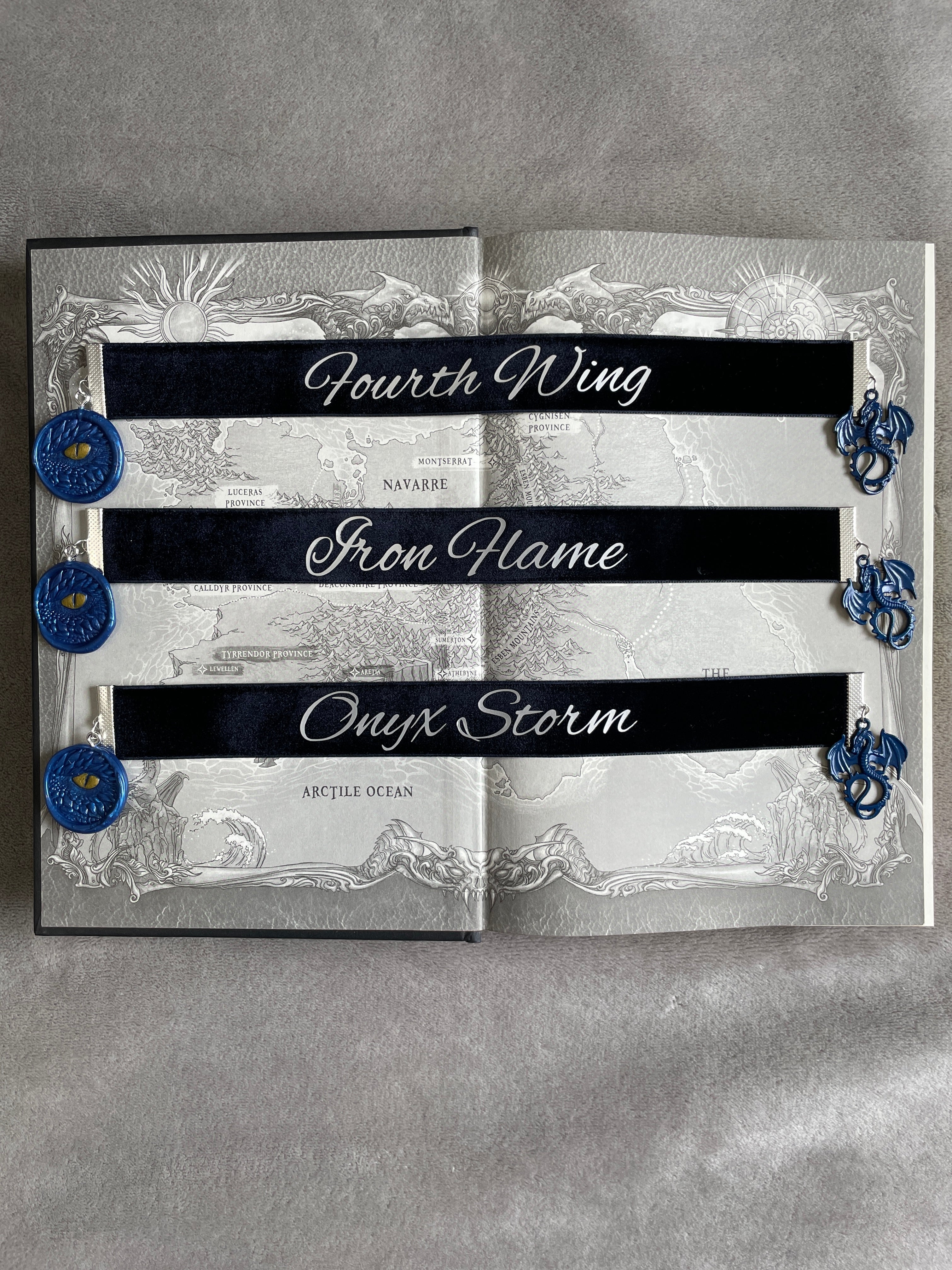 Fourth Wing Velvet Bookmark