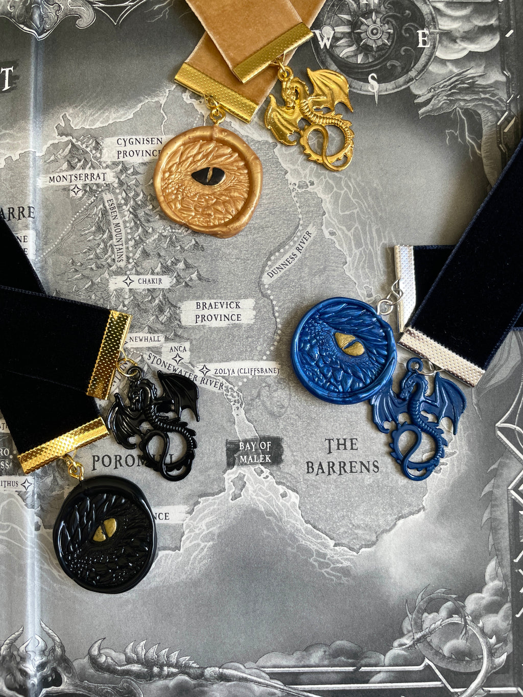 Fourth Wing Velvet Bookmark