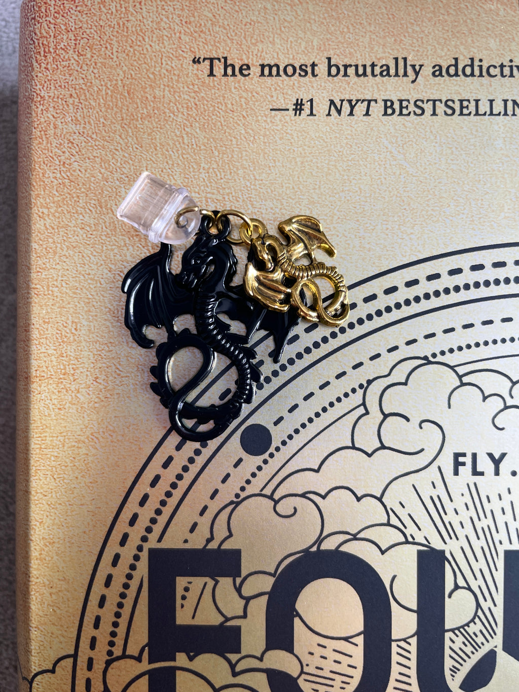 Fourth Wing Kindle Charm