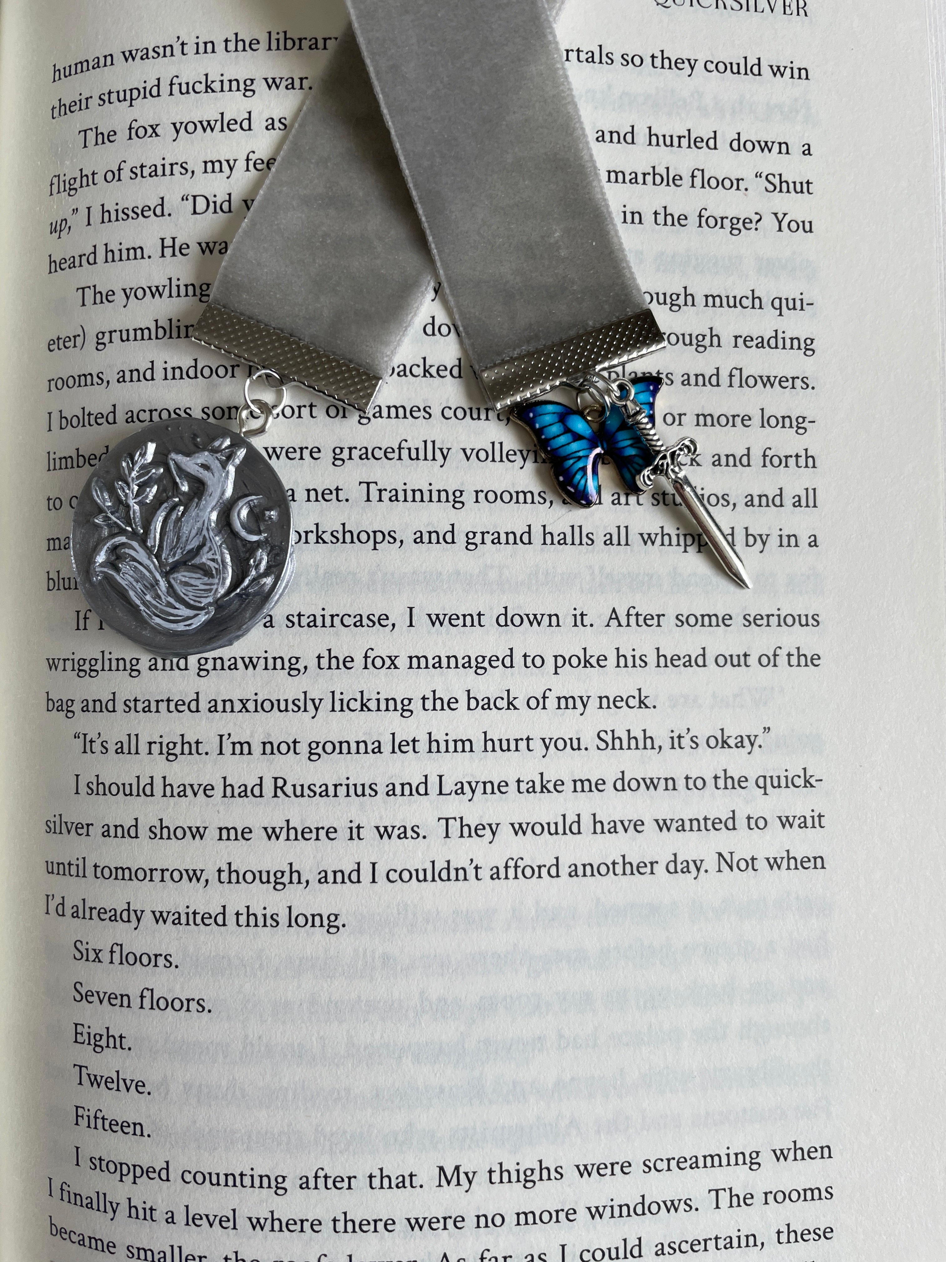 Quicksilver Velvet Bookmark