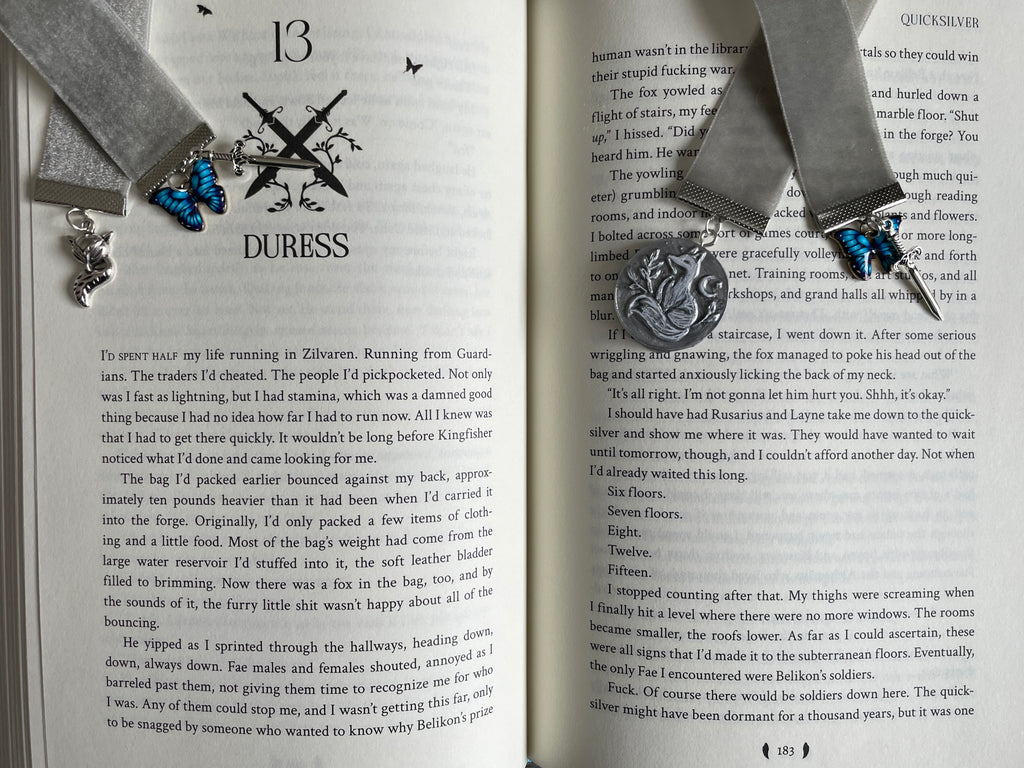 Quicksilver Velvet Bookmark