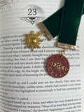 Green Velvet Moon & Sun Bookmark