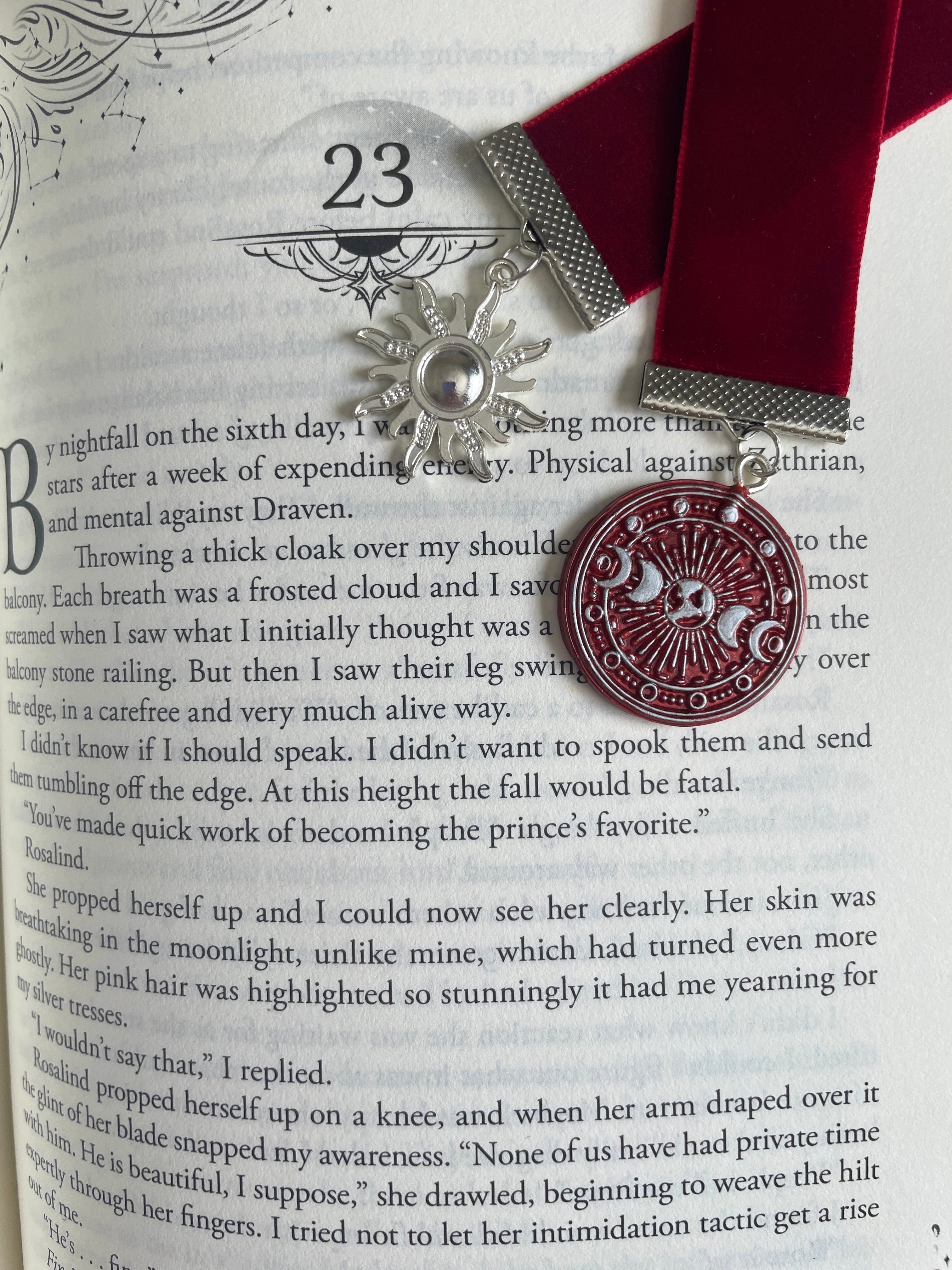 Red Velvet Moon & Sun Bookmark