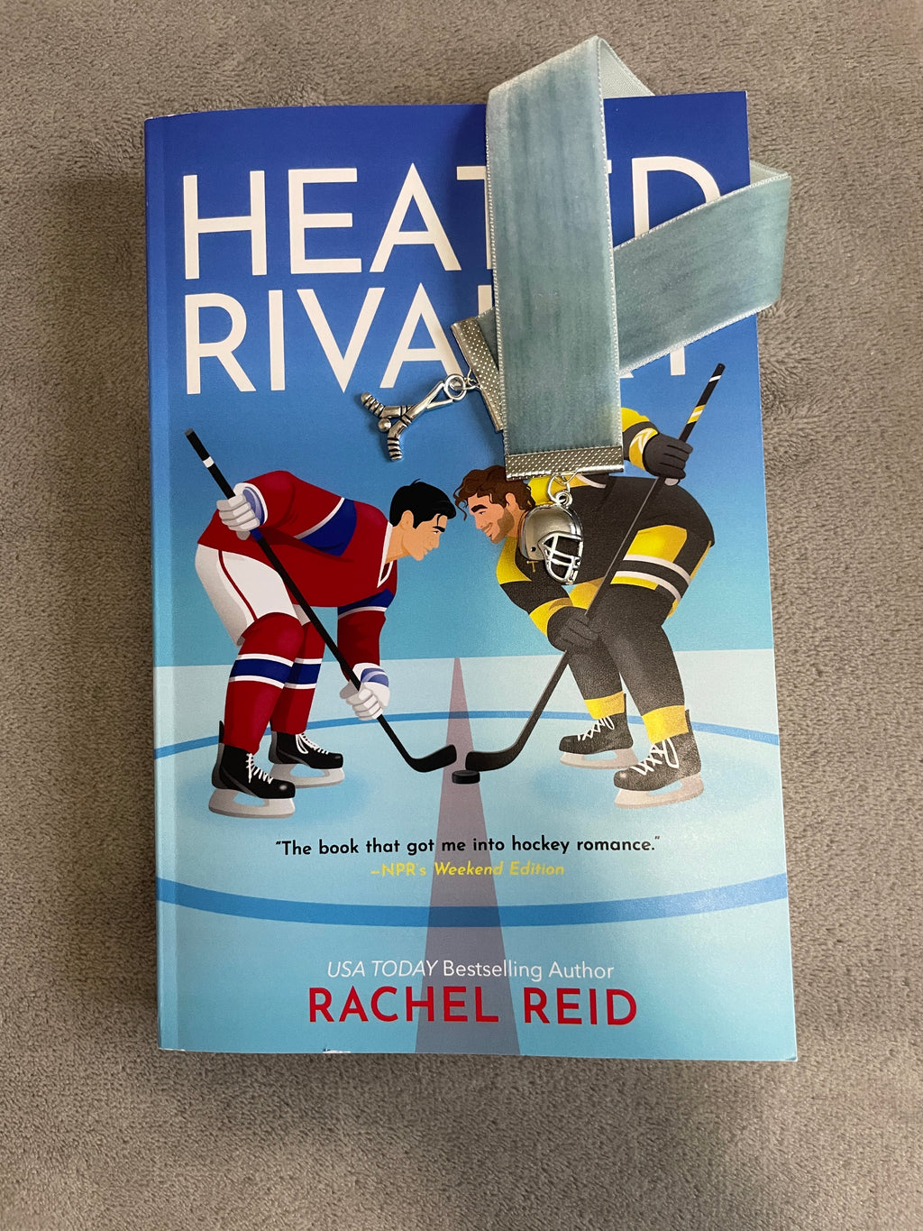 Heated Rivalry / Hockey Romance Velvet Bookmark