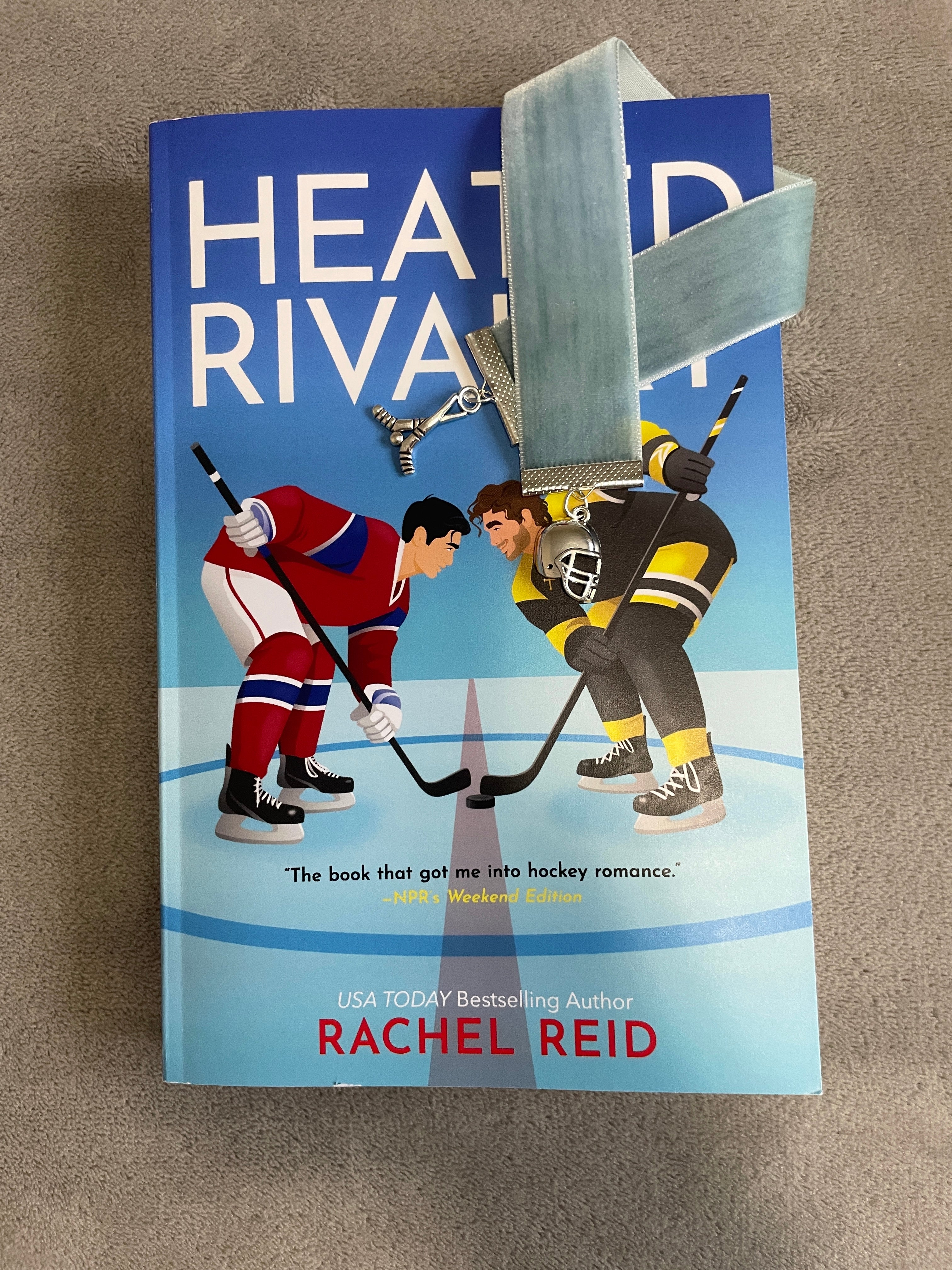 Heated Rivalry / Hockey Romance Velvet Bookmark