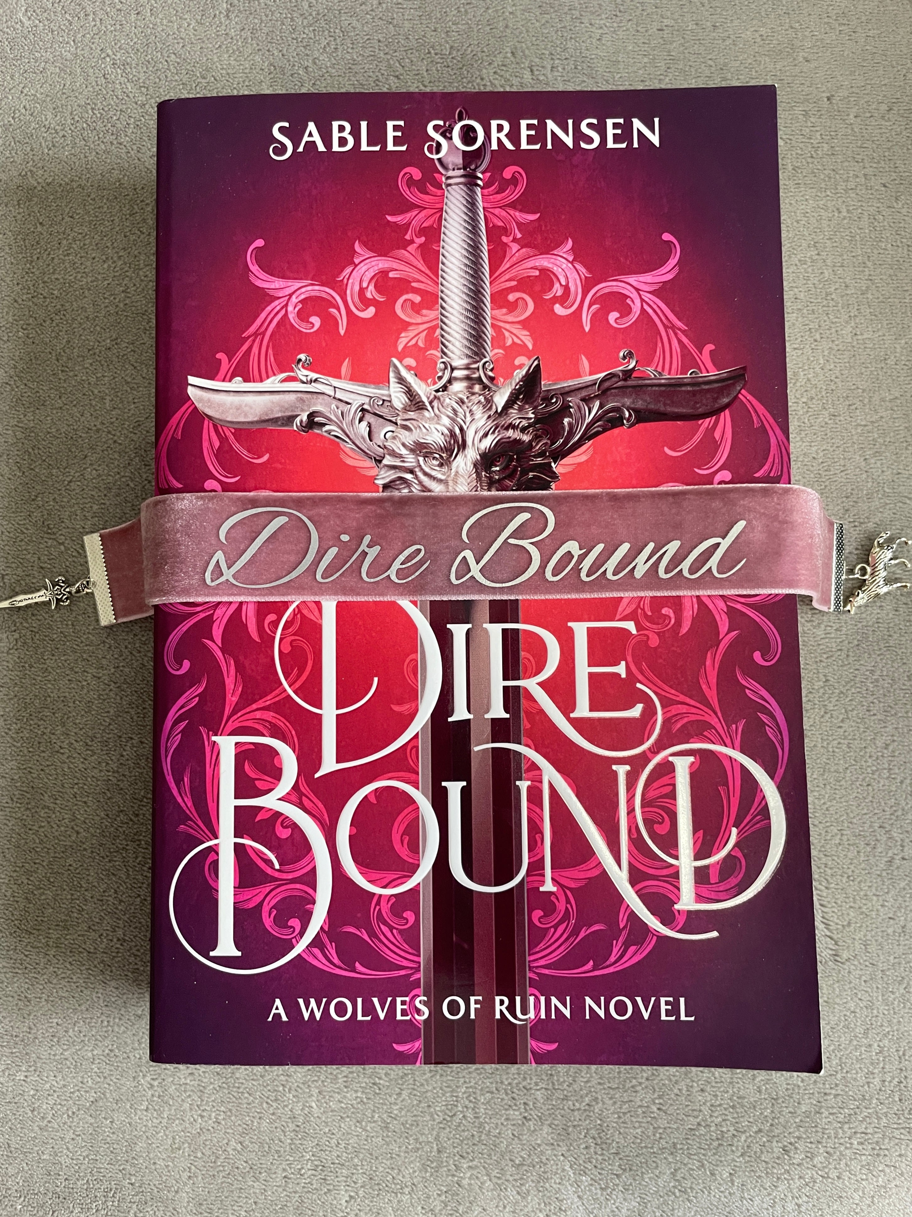 Dire Bound Velvet Bookmark